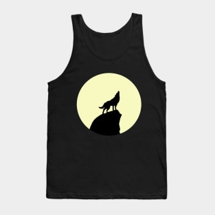 Wolf Howling at the Moon Tank Top